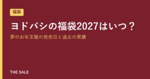 ヨドバシの福袋2027はいつ？夢のお年玉箱の発売日と過去の実績